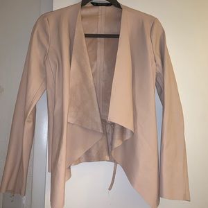 Zara Blush Pink Leather Jacket